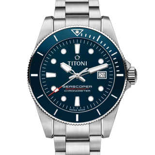 梅花 Titoni SEASCOPER 海洋探索系列 83300S-BE-705 机械