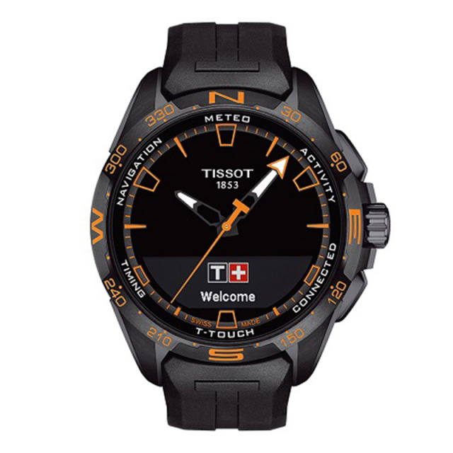 天梭 Tissot 高科技触屏系列 T121.420.47.05.104 石英|光动能 男款