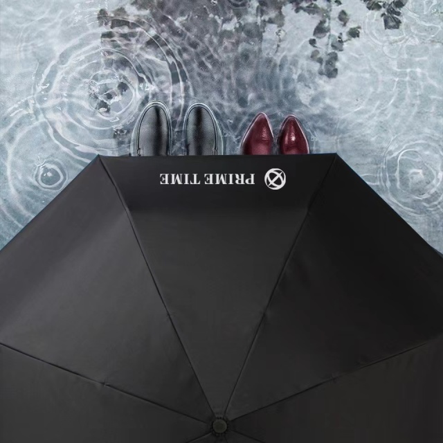 PRIME TIME盛时定制双层加厚自动折叠伞  防雨防晒抗风拎袋雨伞（预售6月5号发货）