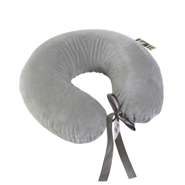 泰国天然乳胶U型枕旅游飞机护颈枕（灰色外套）