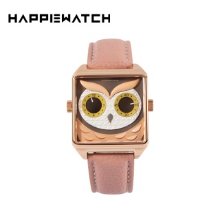 HappieWatch 新款粉鹰方形石英腕表