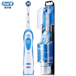 欧乐B/oral-b成人时控型电动牙刷 成人电池式自动清洁牙刷DB4510（蓝白色）