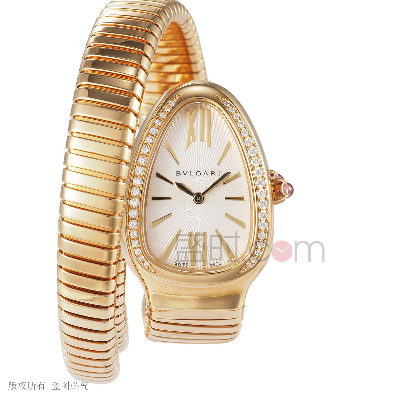 宝格丽蛇形珠宝腕表