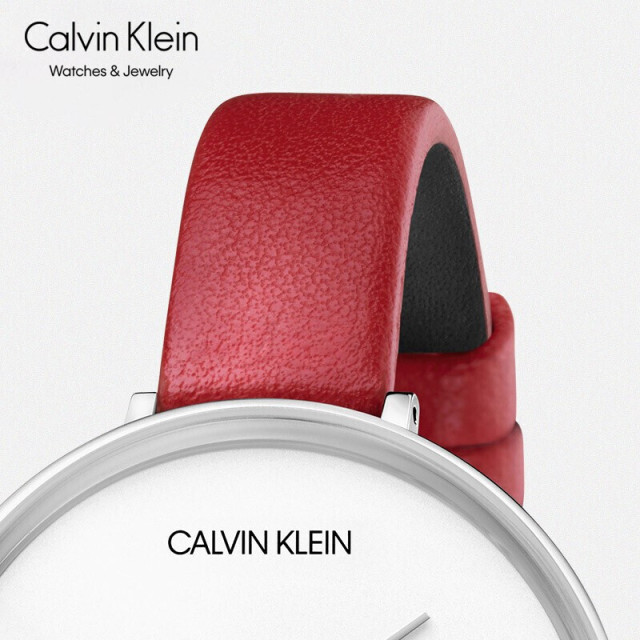 CK Calvin Klein Rise 日出系列极简撞色表盘石英女表 K7A231UP