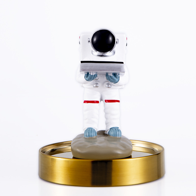 宇航员表台 航天员手表座装饰摆件太空人表托支架（带玻璃罩底座款）