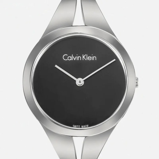 CK卡文克莱（Calvin Klein）Addict 沉醉系列手表 黑色表盘银钢表带 石英手表 K7W2M111