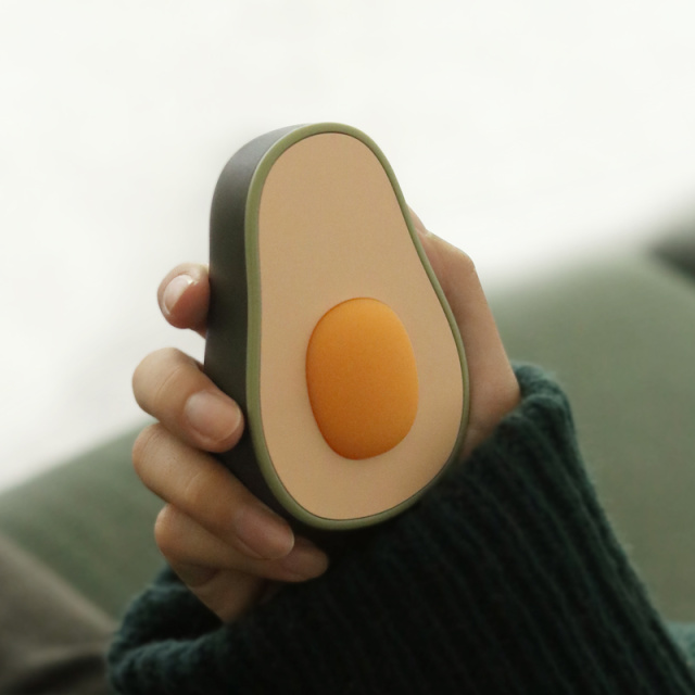 MUID牛油果暖手宝充电式USB防爆迷你随身便携创意暖宝宝