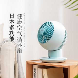 日本IRIS爱丽思空气循环扇 台式涡轮对流电扇家用静音电风扇（粉色）