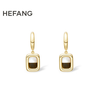 何方珠宝 HEFANG Jewelry 2024餐具系列 HFM10519197 卡布奇诺耳环