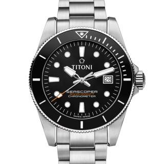 梅花 Titoni SEASCOPER 海洋探索系列 83300S-BK-702 机械
