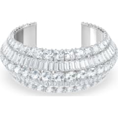 施华洛世奇 SWAROVSKI 阔手镯M 镀白金色  5598342