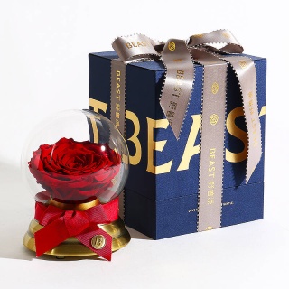 THE BEAST/野兽派音乐水晶球永生花玫瑰礼盒