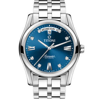 梅花 titoni airmaster 空中霸王系列 93808s-259 机械 男款