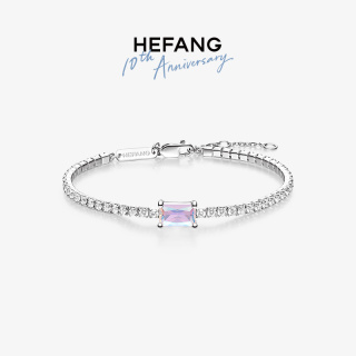 何方珠宝 HEFANG Jewelry 方糖系列 HFK09420228 极光方糖手链