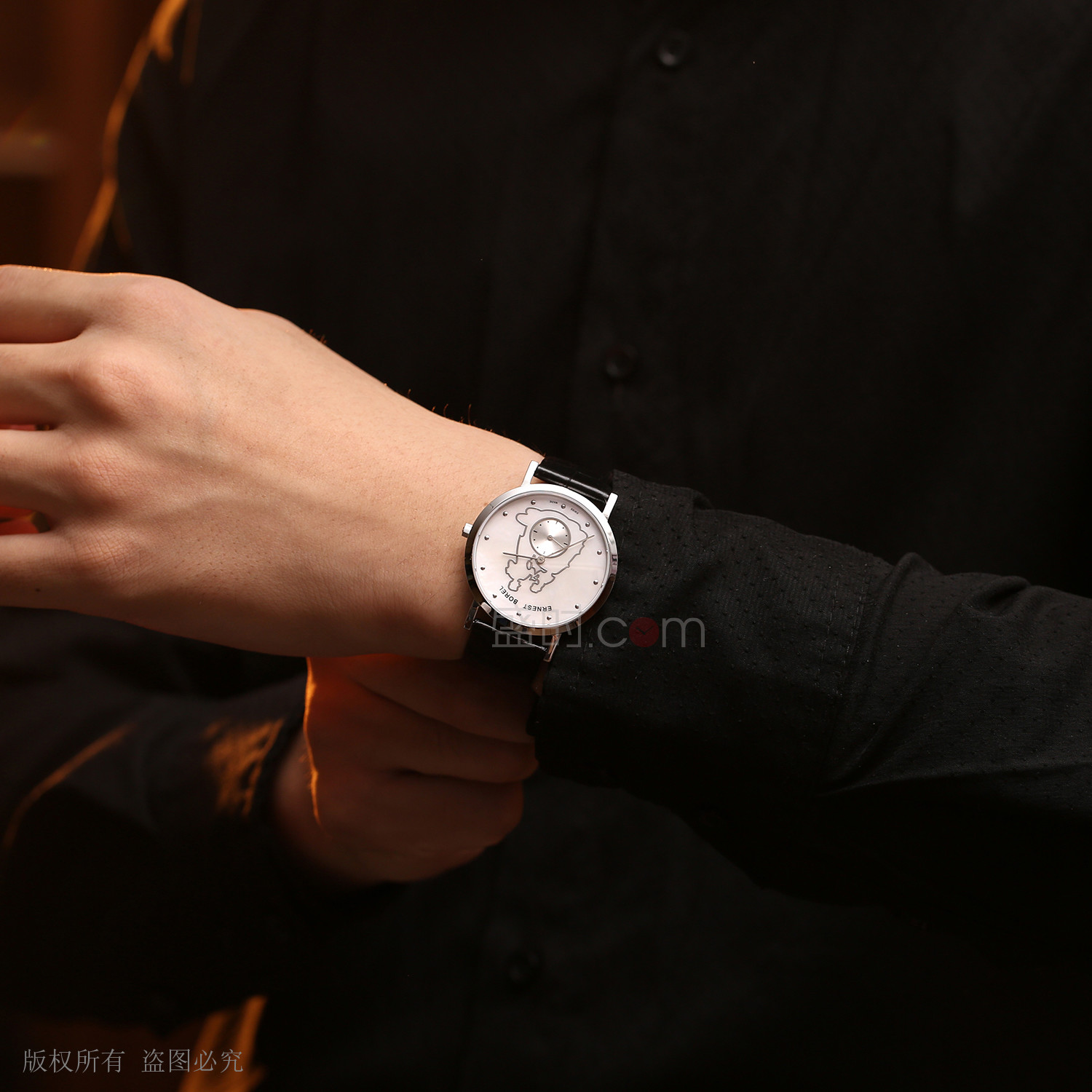 依波路 Ernest Borel 典雅系列 GS850N-49021BK 石英