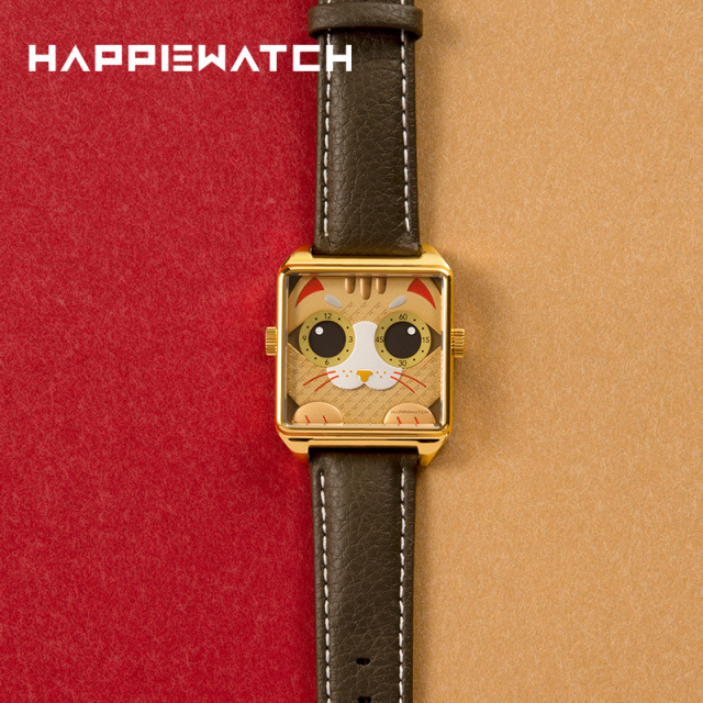 HappieWatch金吉猫新品小众轻奢潮流方形手表