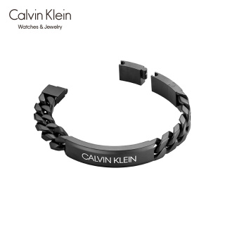 CK Calvin Klein B-LET街头酷系列首饰KJBHBB110100 哑光黑手链