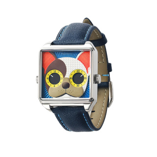 HappieWatch新款法斗犬Duke小怪兽手表小众潮流设计方形手表