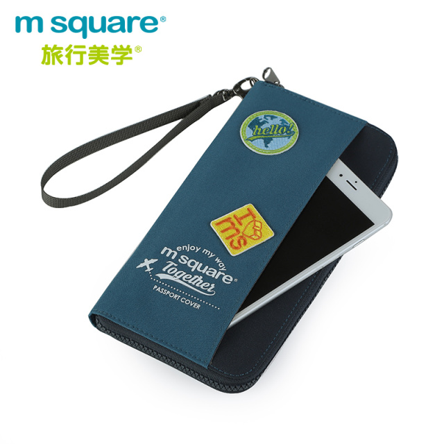 M square旅行护照包证件收纳包袋多功能旅游机票夹卡包